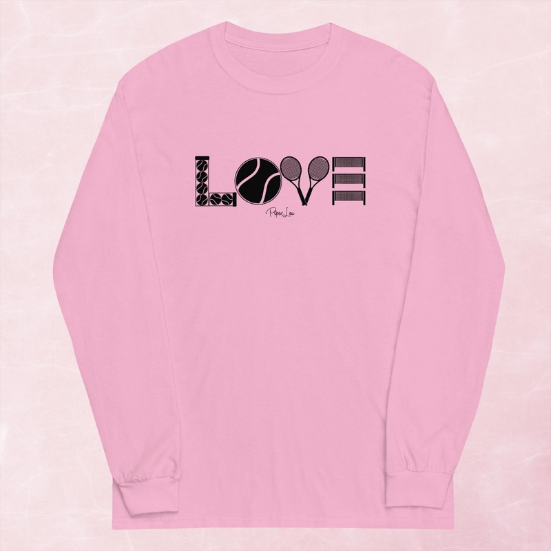 Tennis Love Graphic Long Sleeve Tee