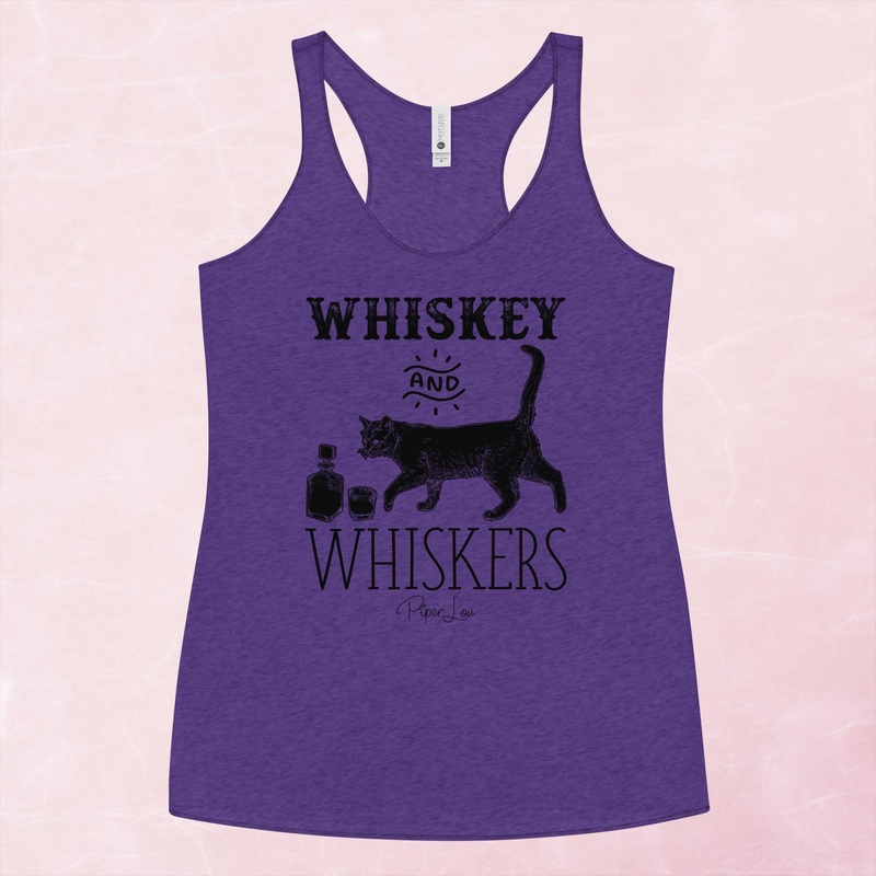 Whiskey And Whiskers Graphic Tank Top
