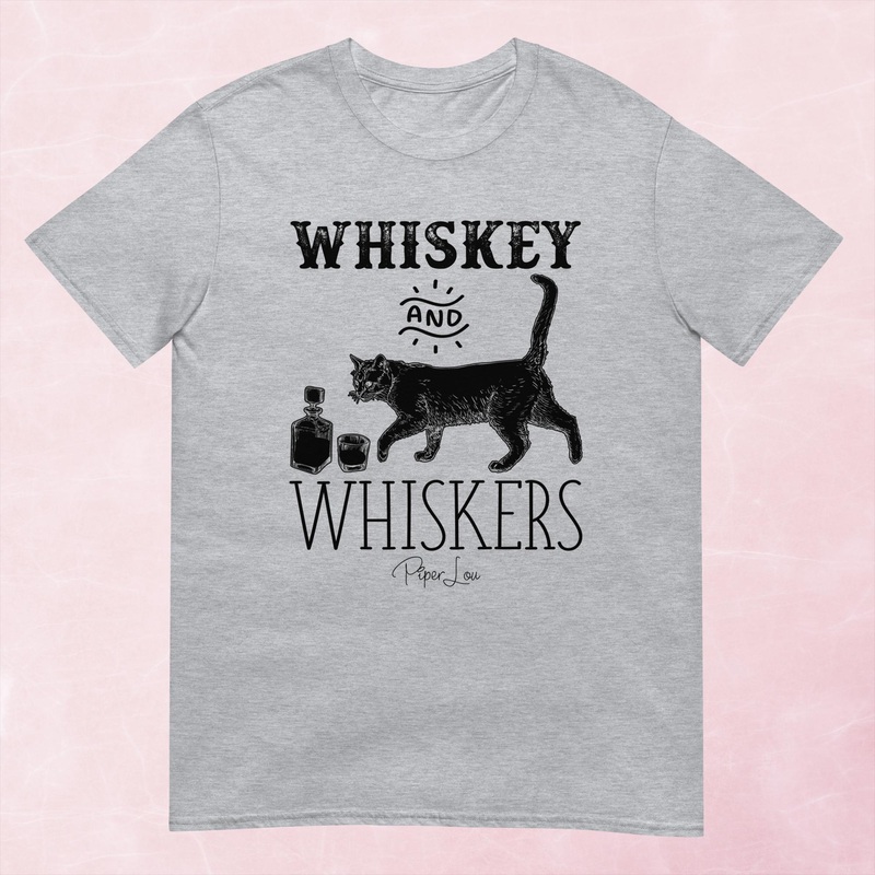Whiskey And Whiskers Graphic Tee