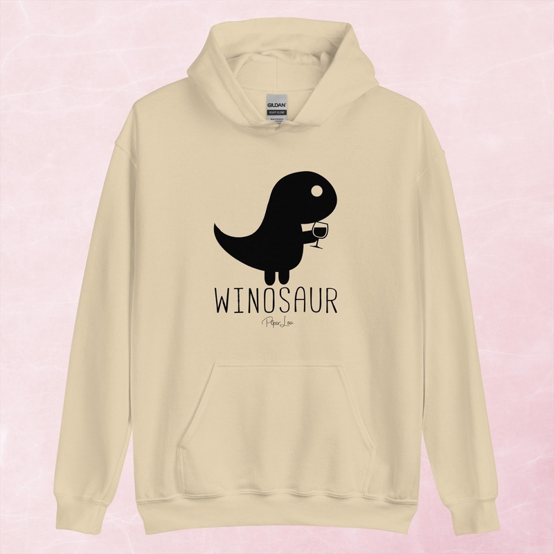 Winosaur Graphic Hoodie|Red|Heliconia|Irish Green|Orange|Military Green|Carolina Blue|Gold|Sand|Light Pink|Ash|White|S|M|L|XL|2XL|3XL|4XL|5XL