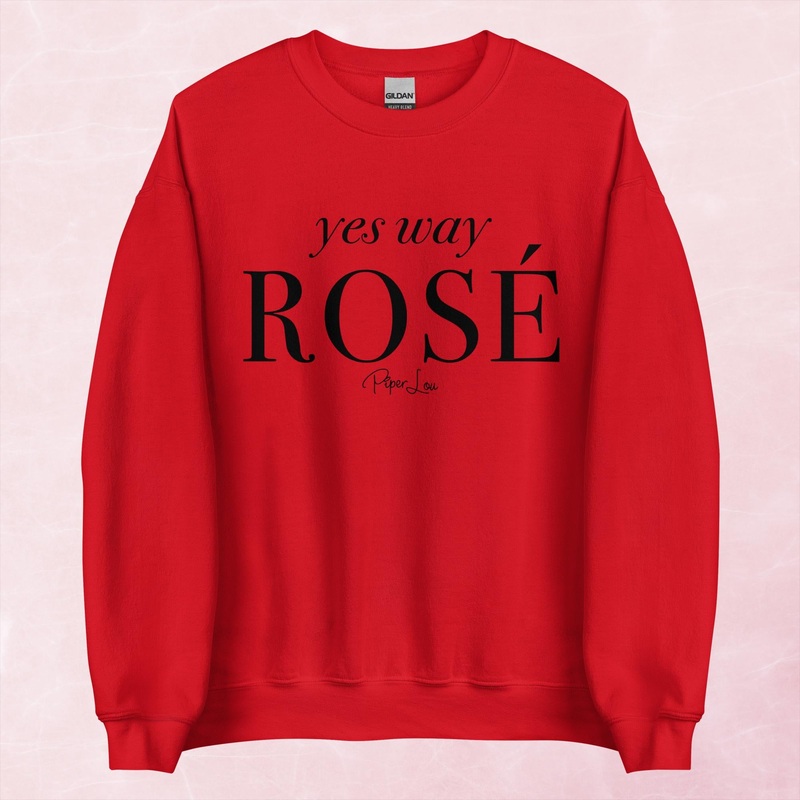 Yes Way Rose Graphic Crewneck Sweatshirt