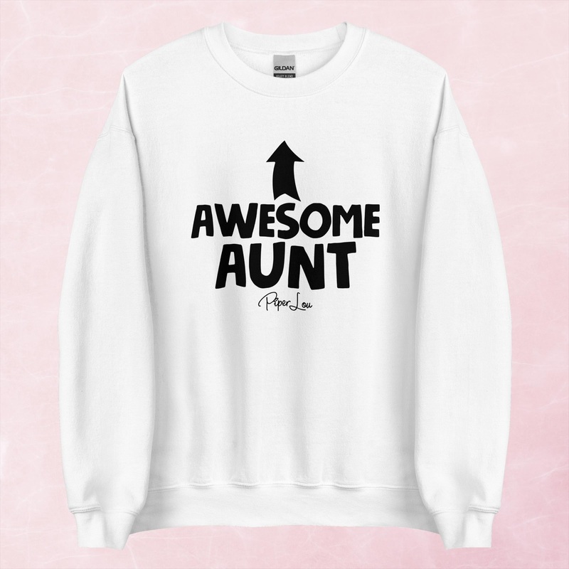 Awesome Aunt Graphic Crewneck Sweatshirt