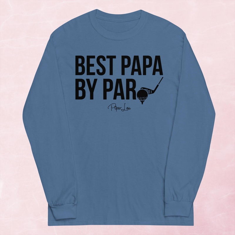 Best Papa By Par Graphic Long Sleeve Tee