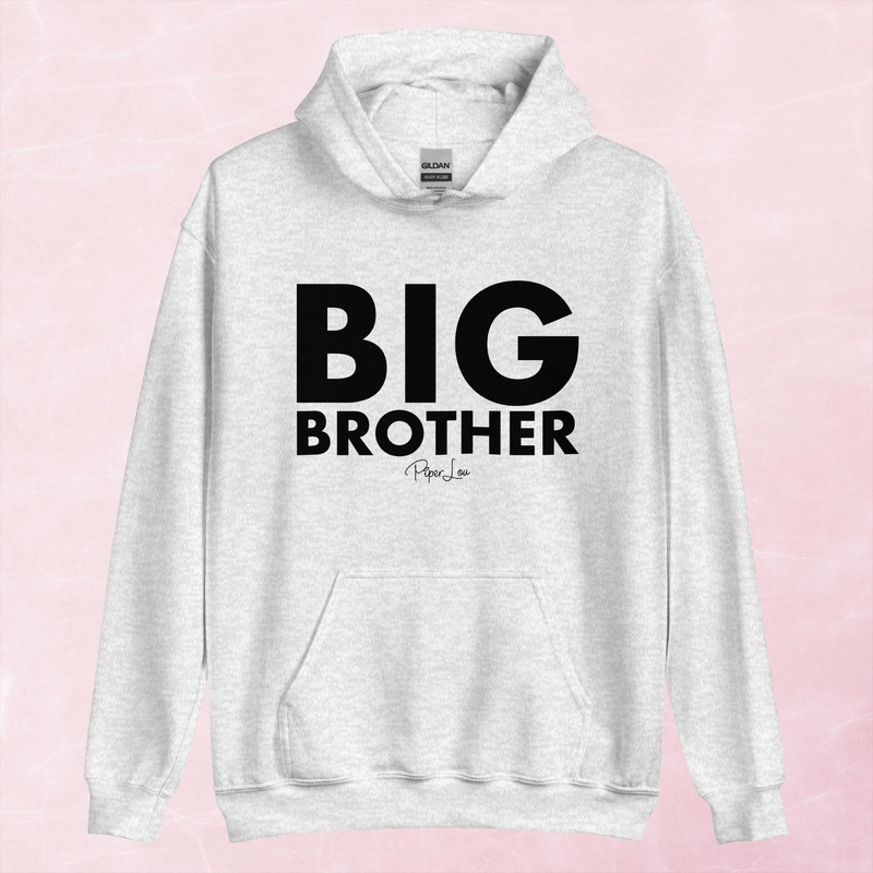Big Brother Graphic Hoodie|Red|Heliconia|Irish Green|Orange|Military Green|Carolina Blue|Gold|Sand|Light Pink|Ash|White|S|M|L|XL|2XL|3XL|4XL|5XL