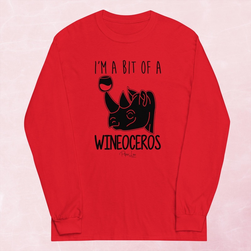 I’m A Bit Of A Wineoceros Graphic Long Sleeve Tee