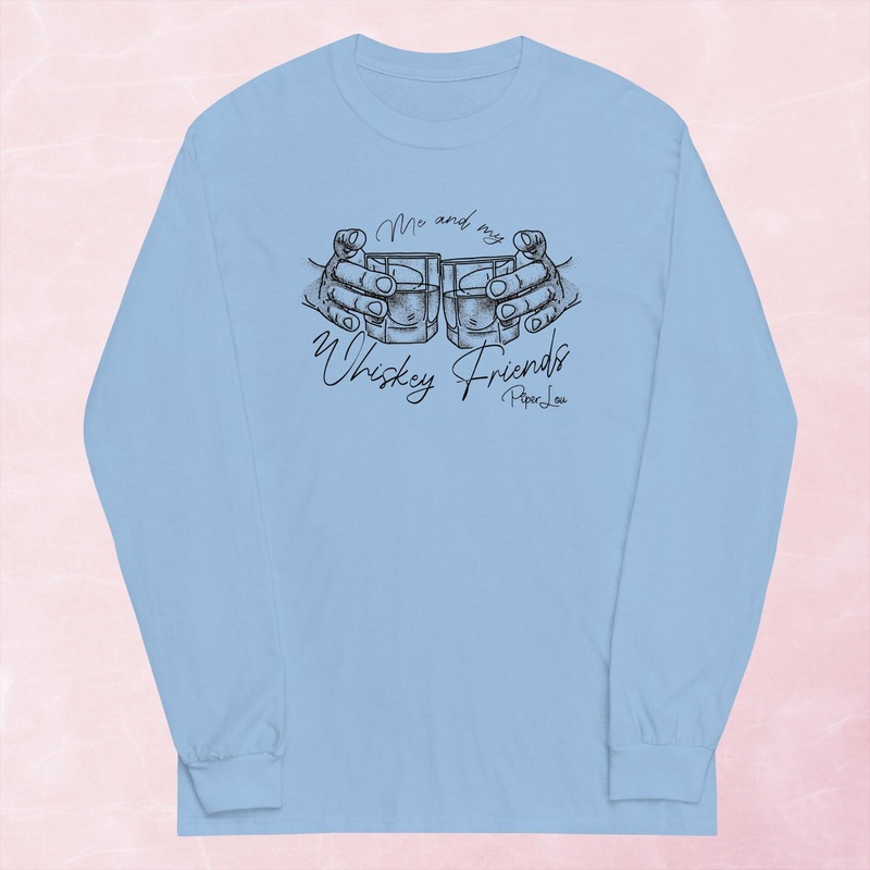 Me And My Whiskey Friends Graphic Long Sleeve Tee