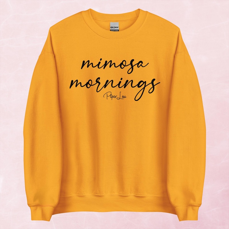 Mimosa Mornings Graphic Crewneck Sweatshrit