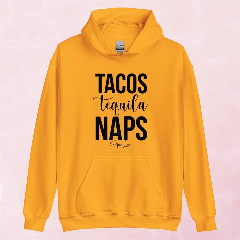 Tacos Tequilas Naps Graphic Hoodie