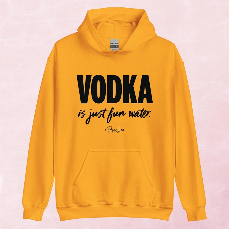 Vodka Is Just Fun Water Graphic Hoodie
