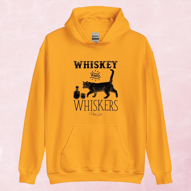 Whiskey And Whiskers Graphic Hoodie