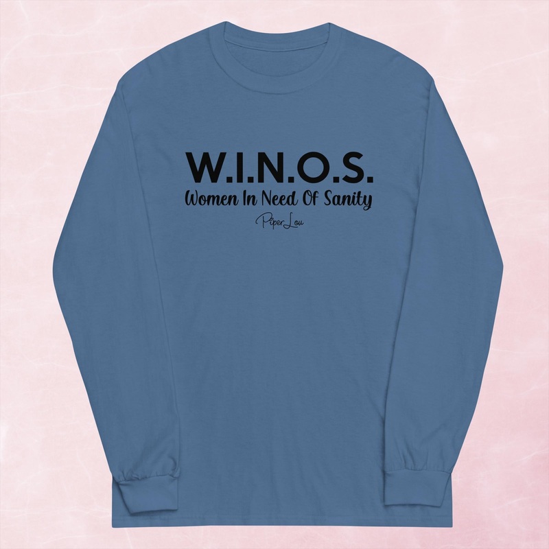 WINOS Women In Need Of Sanity Graphic Long Sleeve Tee