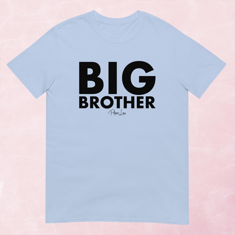 Big Brother Graphic Tee|Heather Red|Tropical Blue|Sand|Light Blue|Sport Grey|Cornsilk|White|S|M|L|XL|2XL|3XL