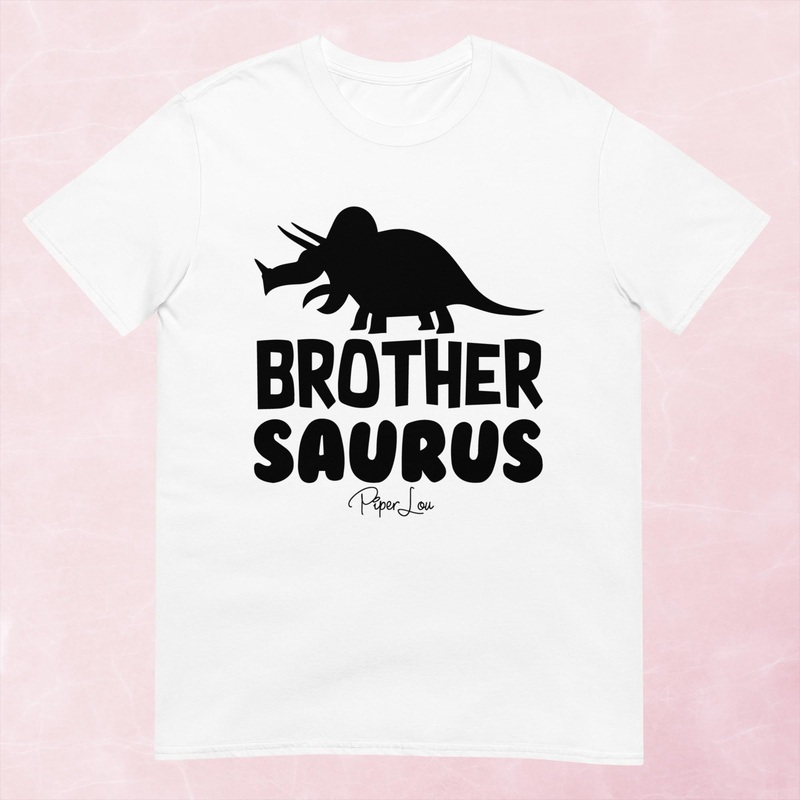 Brother Saurus Graphic Tee|Heather Red|Tropical Blue|Sand|Light Blue|Sport Grey|Cornsilk|White|S|M|L|XL|2XL|3XL