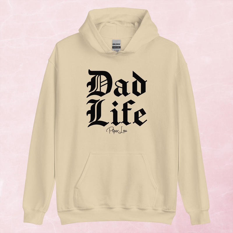 Dad Life Graphic Hoodie|Red|Heliconia|Irish Green|Orange|Military Green|Carolina Blue|Gold|Sand|Light Pink|Ash|White|S|M|L|XL|2XL|3XL|4XL|5XL