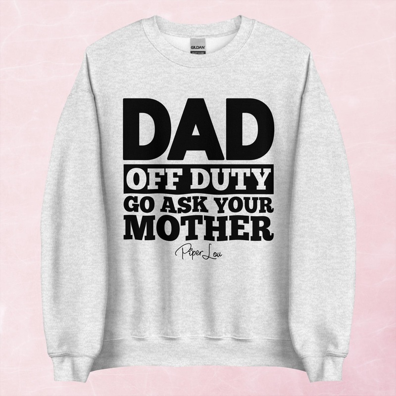 Dad Off Duty Graphic Crewneck Sweatshirt