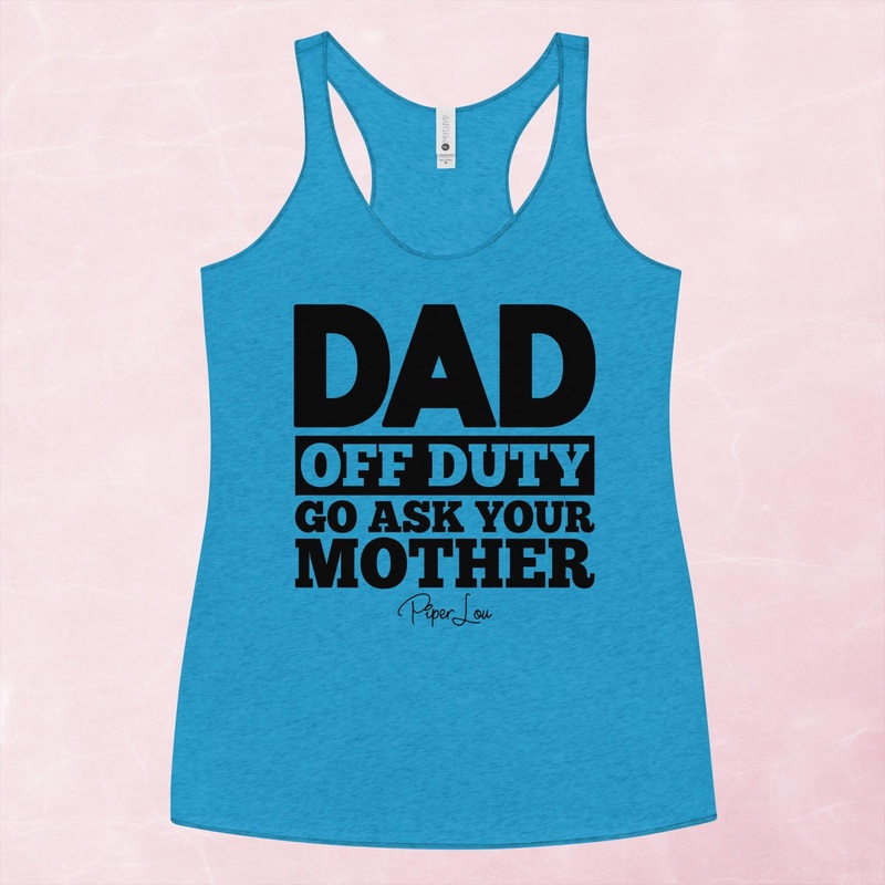 Dad Off Duty Graphic Tank Top|Purple Rush|Vintage Red|Vintage Turquoise|Heather White|XS|S|M|L|XL