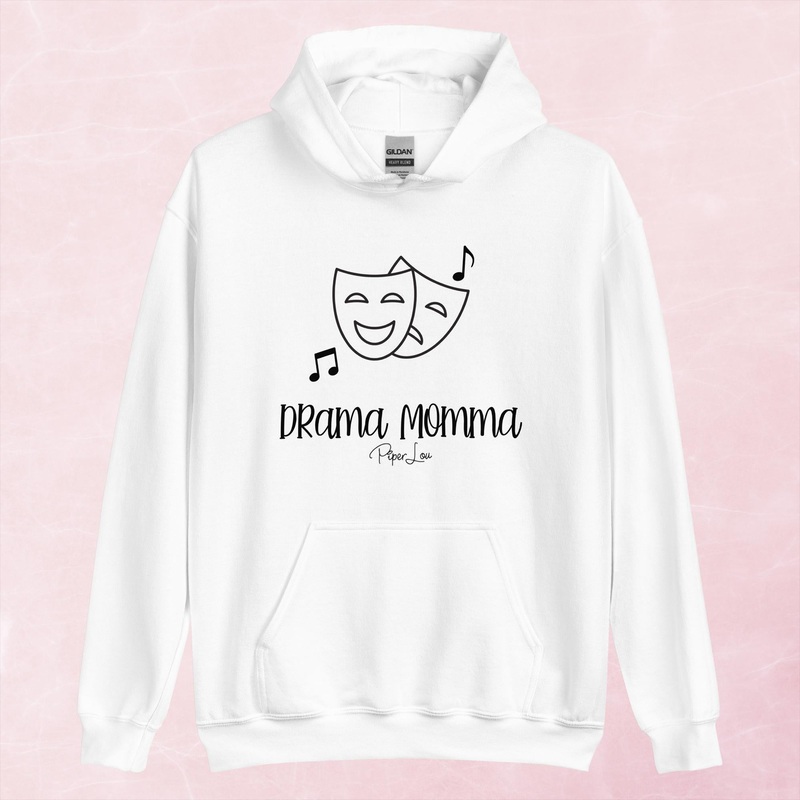 Drama Momma Graphic Hoodie|Red|Heliconia|Irish Green|Orange|Military Green|Carolina Blue|Gold|Sand|Light Pink|Ash|White|S|M|L|XL|2XL|3XL|4XL|5XL