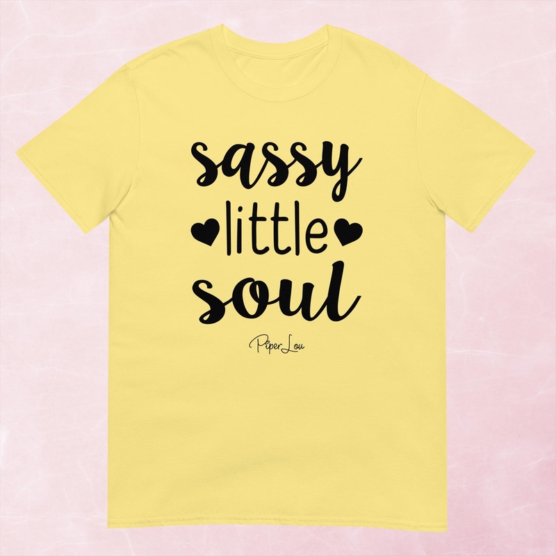 Sassy Little Soul Graphic Tee|Heather Red|Tropical Blue|Sand|Light Blue|Sport Grey|Cornsilk|White|S|M|L|XL|2XL|3XL