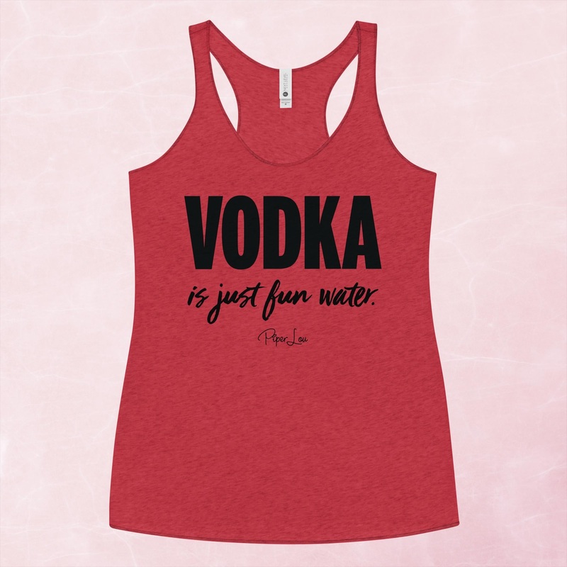 Vodka Is Just Fun Water Graphic Tank Top
