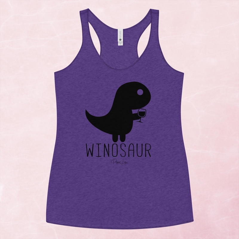 Winosaur Graphic Tank Top|Purple Rush|Vintage Red|Vintage Turquoise|Heather White|XS|S|M|L|XL