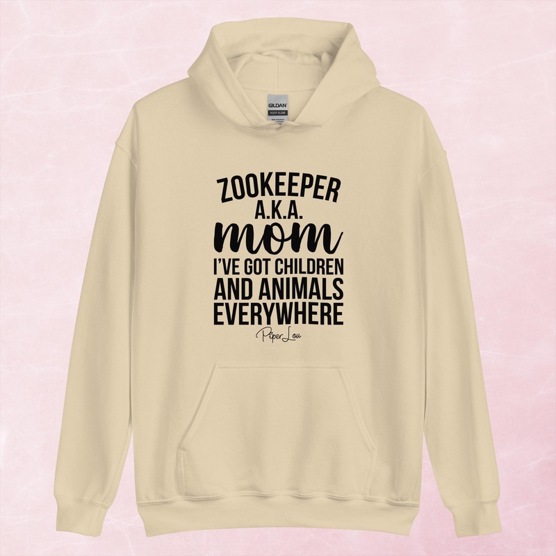 Zookeeper Graphic Hoodie|Red|Heliconia|Irish Green|Orange|Military Green|Carolina Blue|Gold|Sand|Light Pink|Ash|White|S|M|L|XL|2XL|3XL|4XL|5XL
