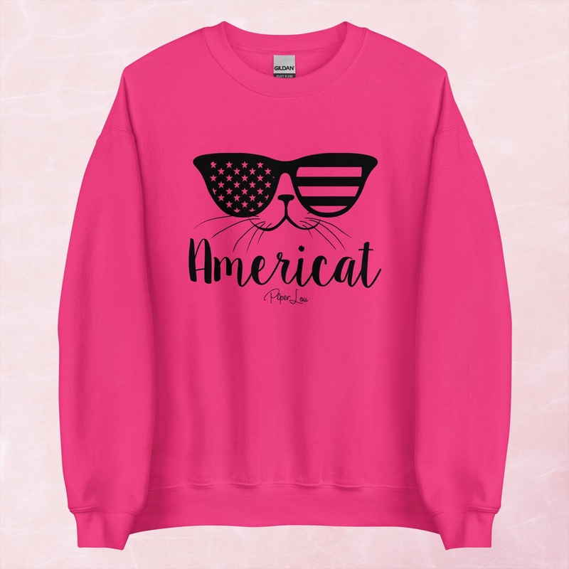 Americat Graphic Crewneck Sweatshirt