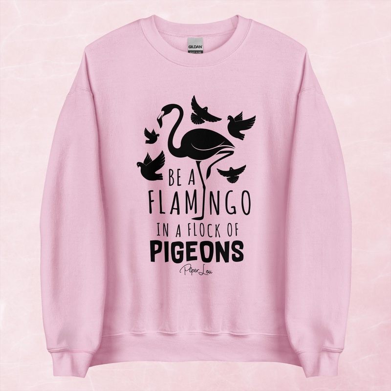Be A Flamingo Graphic Crewneck Sweatshirt