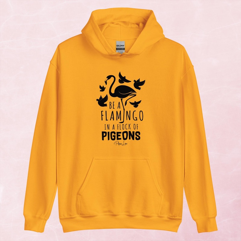Be A Flamingo Graphic Hoodie|Red|Heliconia|Irish Green|Orange|Military Green|Carolina Blue|Gold|Sand|Light Pink|Ash|White|S|M|L|XL|2XL|3XL|4XL|5XL