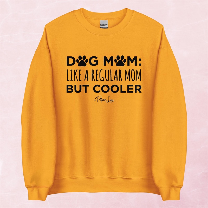 Dog Mom Like A Cool Mom Graphic Crewneck Sweatshirt