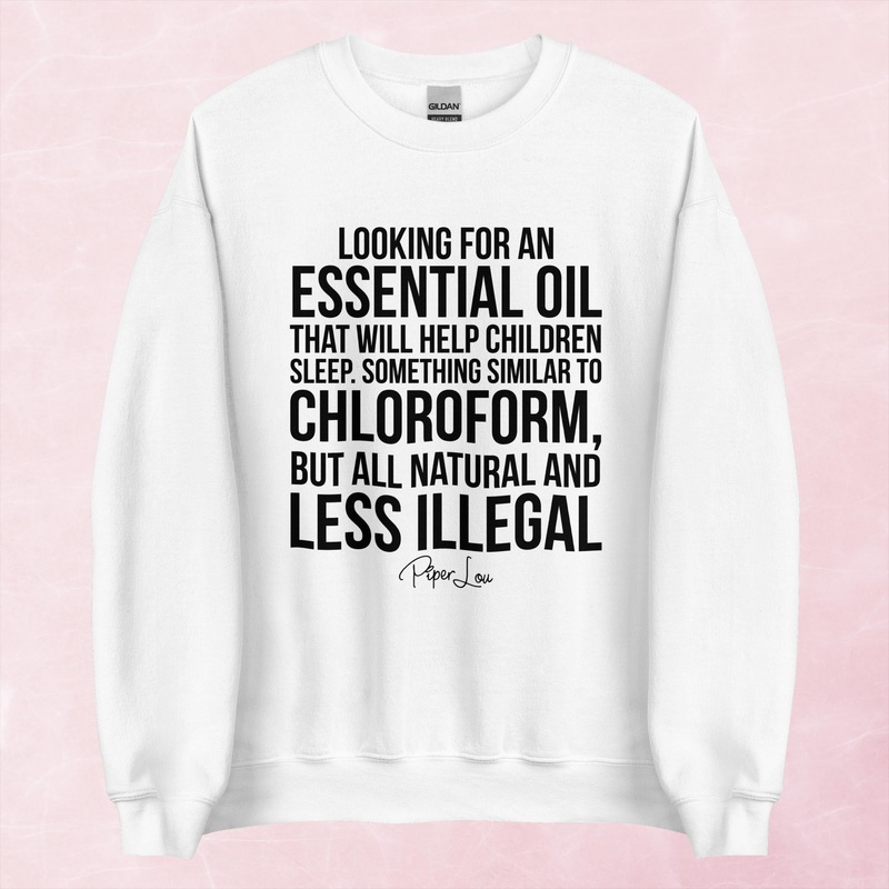 Essential Oil That Will Help Children Graphic Crewneck Sweatshirt