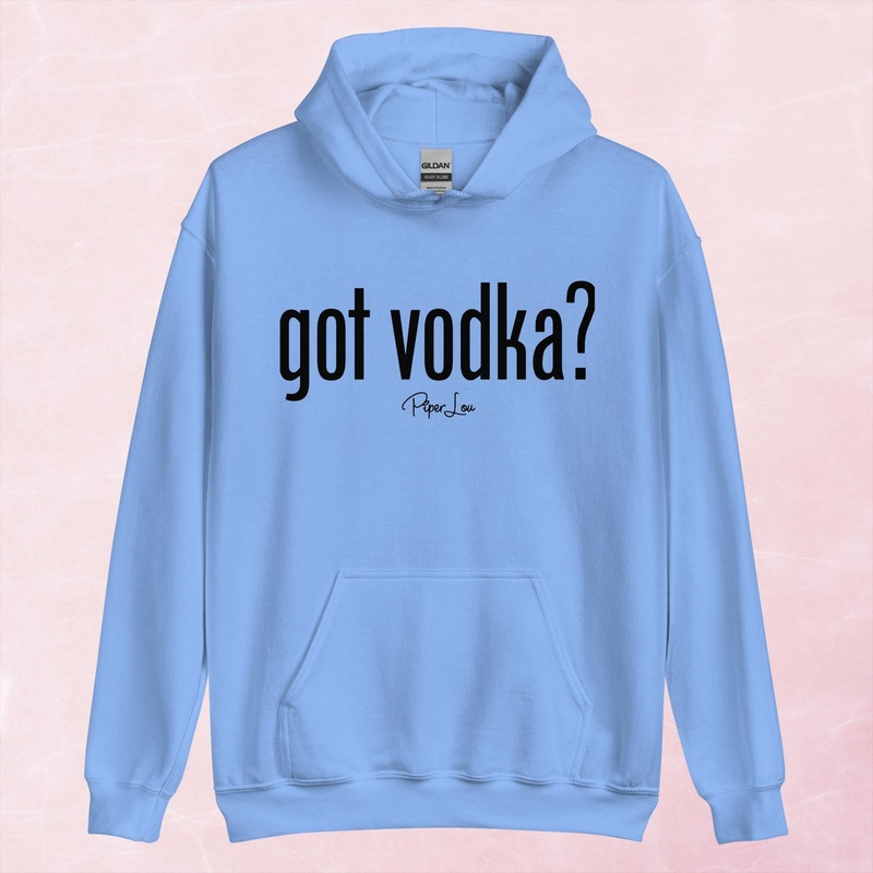 Got Vodka Graphic Hoodie|Red|Heliconia|Irish Green|Orange|Military Green|Carolina Blue|Gold|Sand|Light Pink|Ash|White|S|M|L|XL|2XL|3XL|4XL|5XL