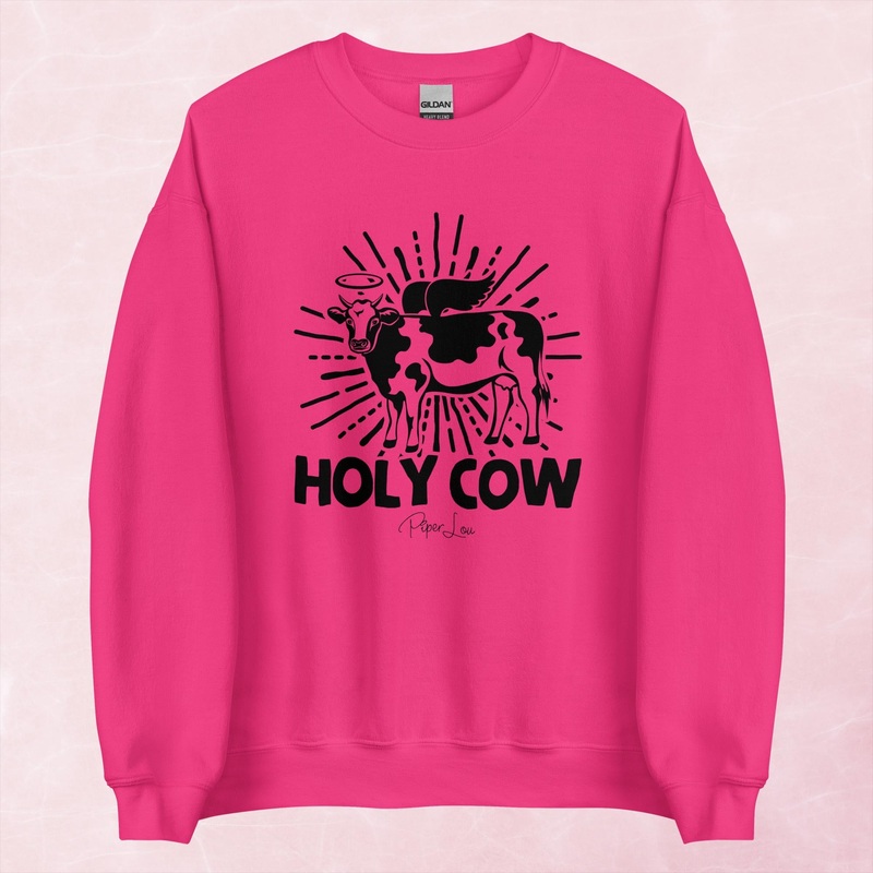 Holy Cow Graphic Crewneck Sweatshirt