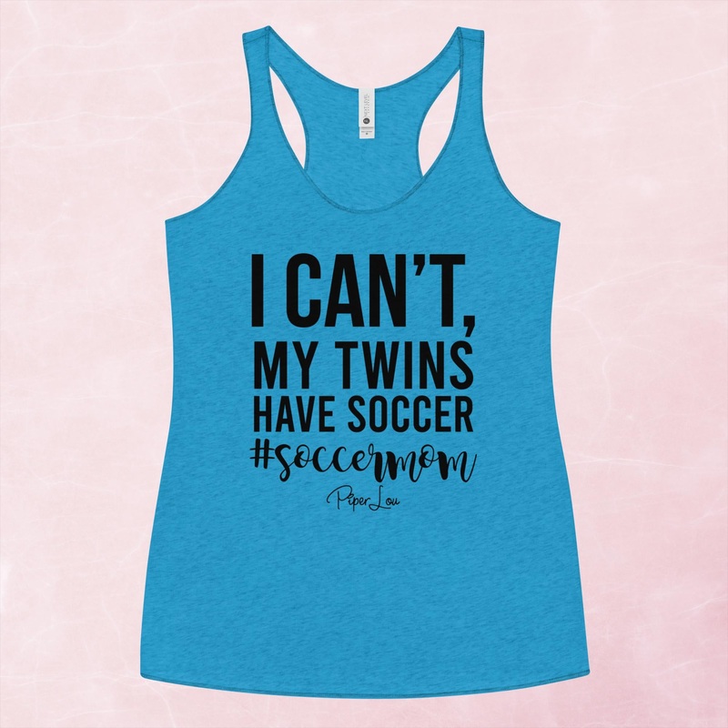 I Can’t My Twins Have Soccer Graphic Tank Top