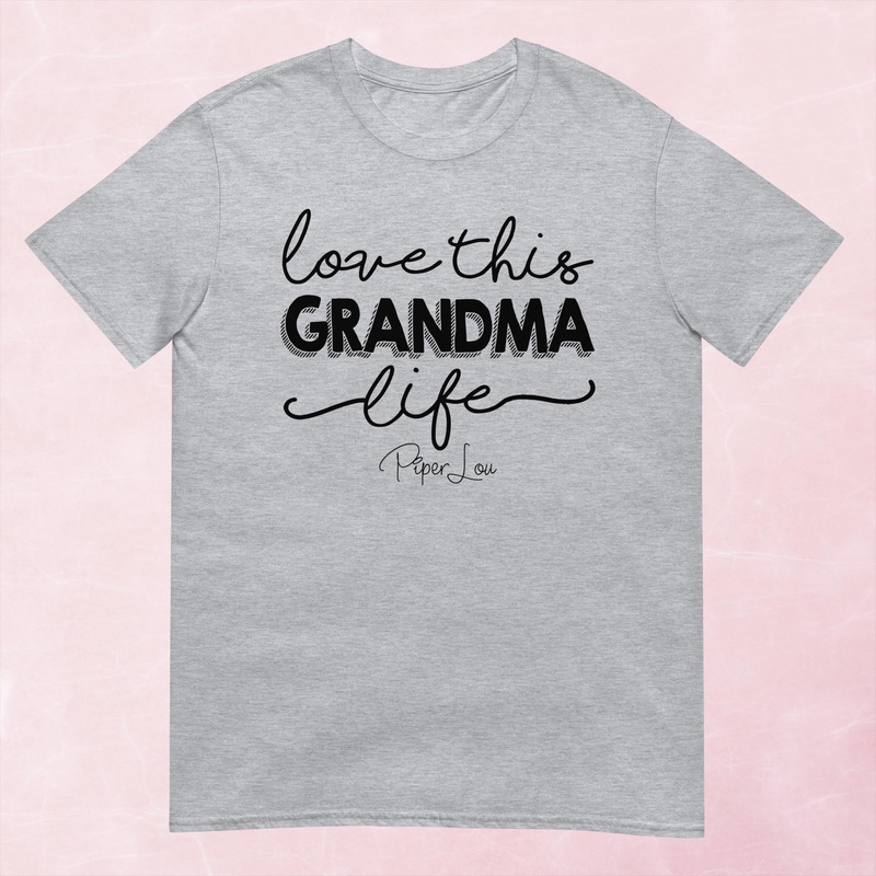 Love This Grandma Graphic Tee|Heather Red|Tropical Blue|Sand|Light Blue|Sport Grey|Cornsilk|White|S|M|L|XL|2XL|3XL