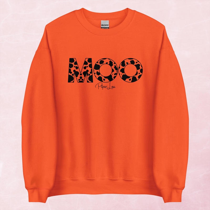 MOO Graphic Crewneck Sweatshirt