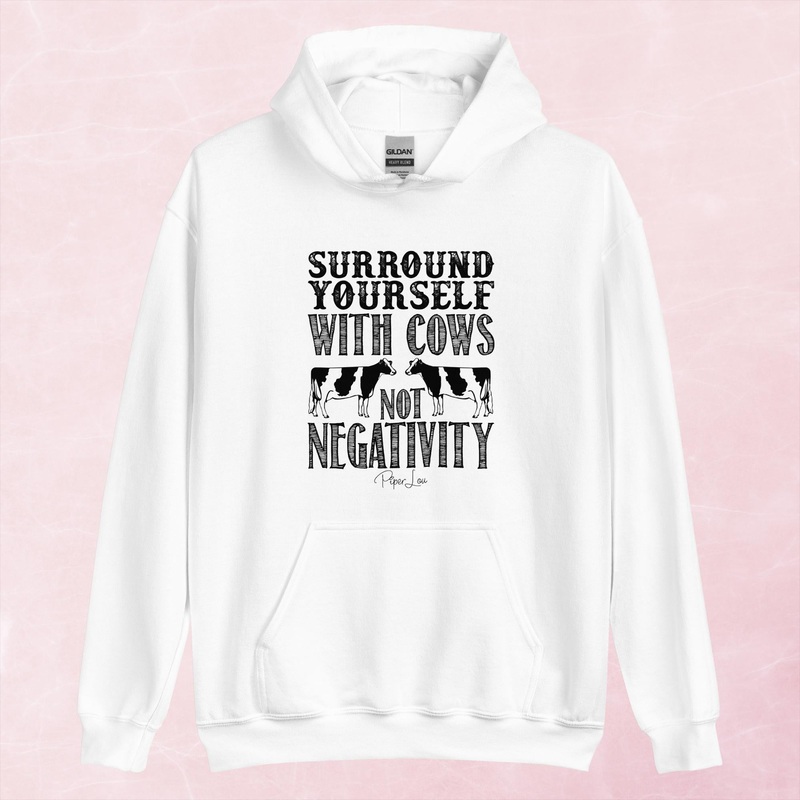 Surround Yourself With Cows Graphic Hoodie