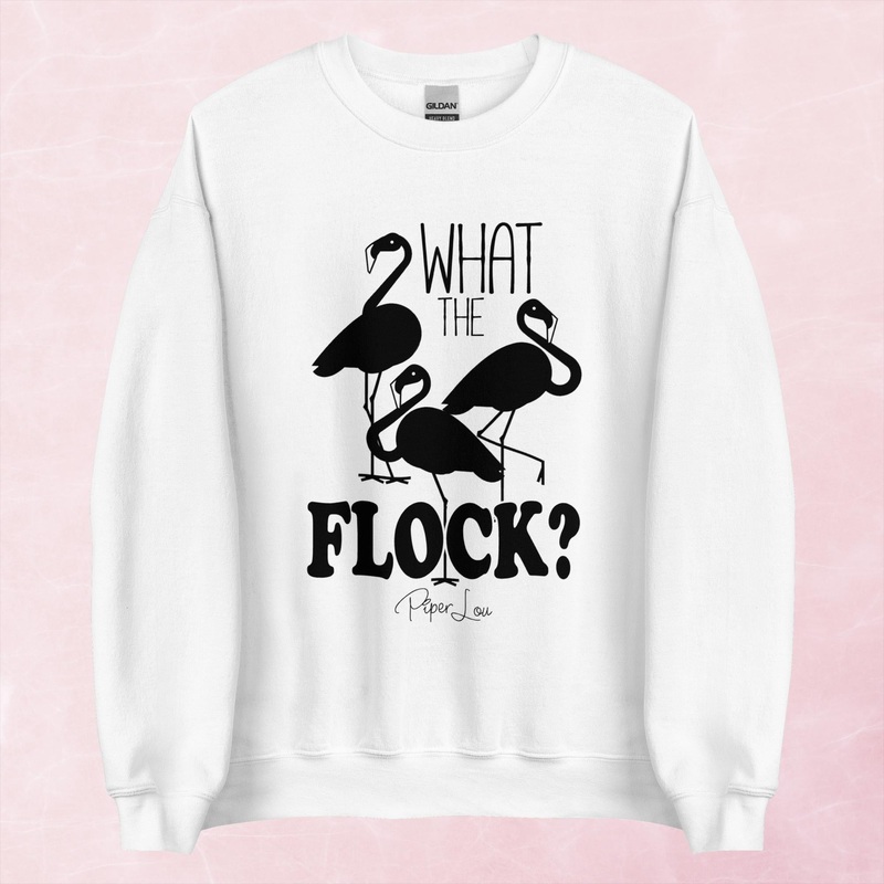 What The Flock Graphic Crewneck Sweatshirt