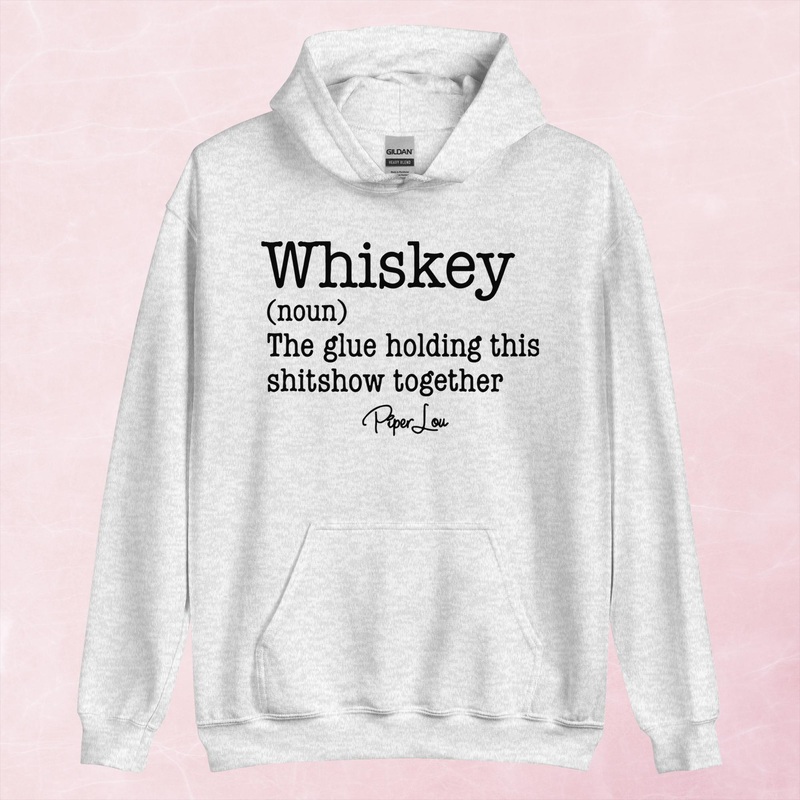 Whiskey The Glue Holding This Shit Together Graphic Hoodie