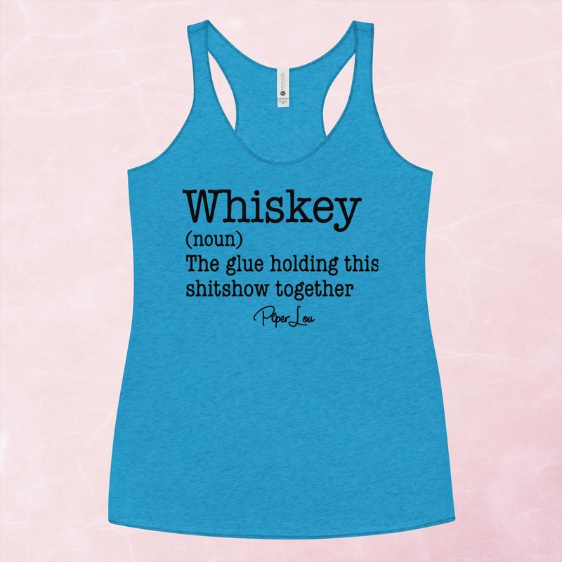 Whiskey The Glue Holding This Shit Together Graphic Tank Top