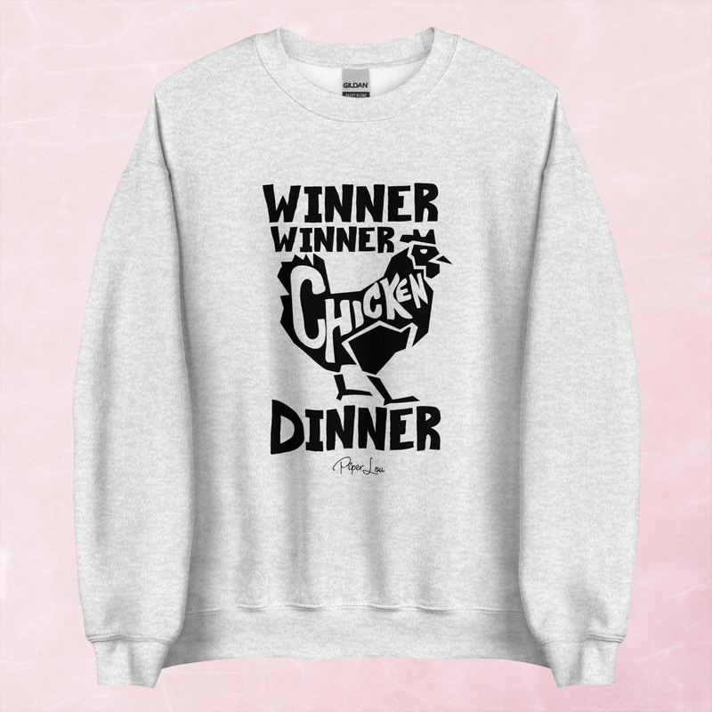 Winner Winner Chicken Dinner Graphic Crewneck Sweatshirt