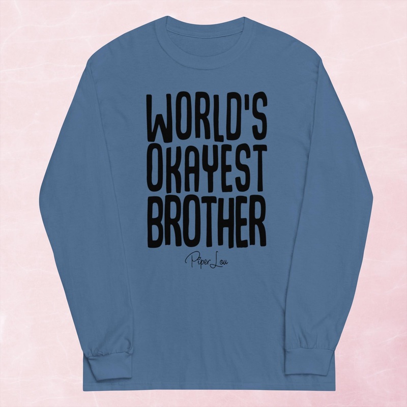 World’s Okayest Brother Graphic Long Sleeve Tee