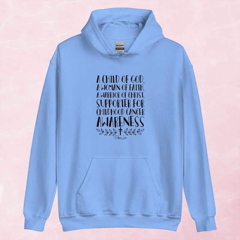 A Child Of God Supporter Of Childhood Cancer Graphic Hoodie