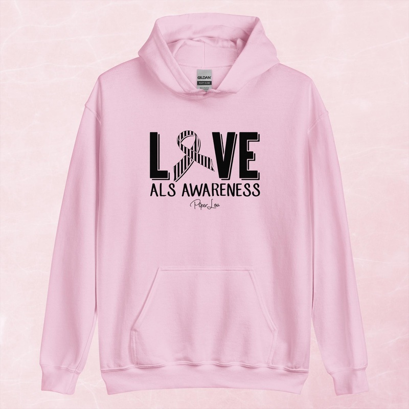 ALS Love Ribbon Graphic Hoodie