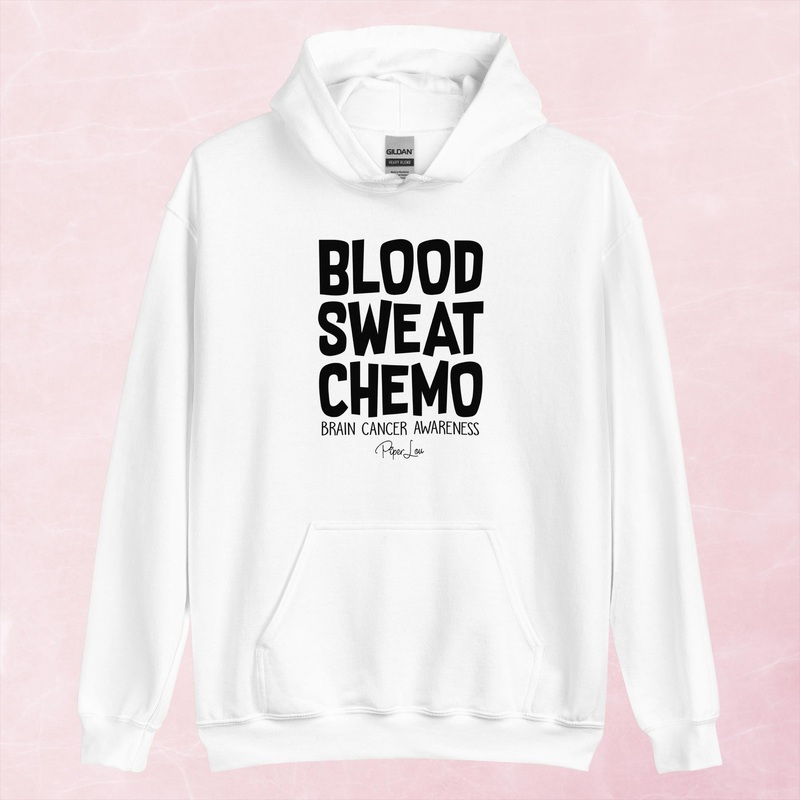 Blood Sweat Chemo (Brain Cancer) Graphic Hoodie