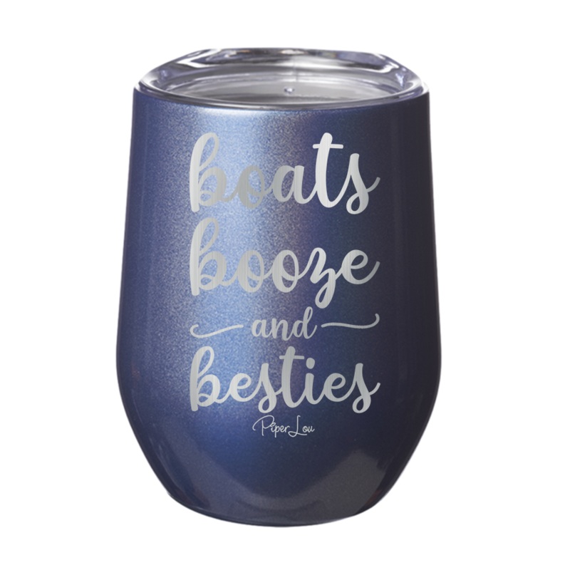 Boats Booze Besties 12oz Tumbler