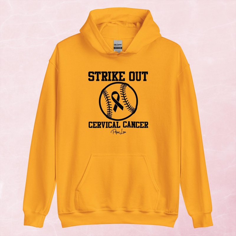 Cervical Cancer | Strike Out Graphic Hoodie