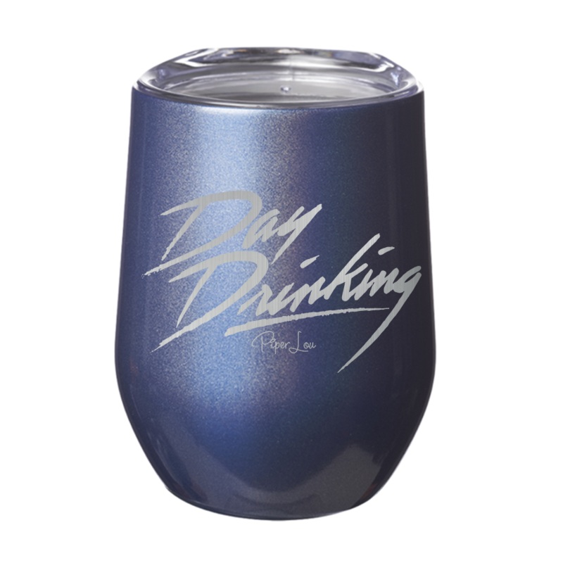 Day Drinking 12oz Tumbler|Blue|Fuchsia|Purple|Sparkle Blue|Sparkle Pink|Sparkle Purple|Sparkle White|Teal