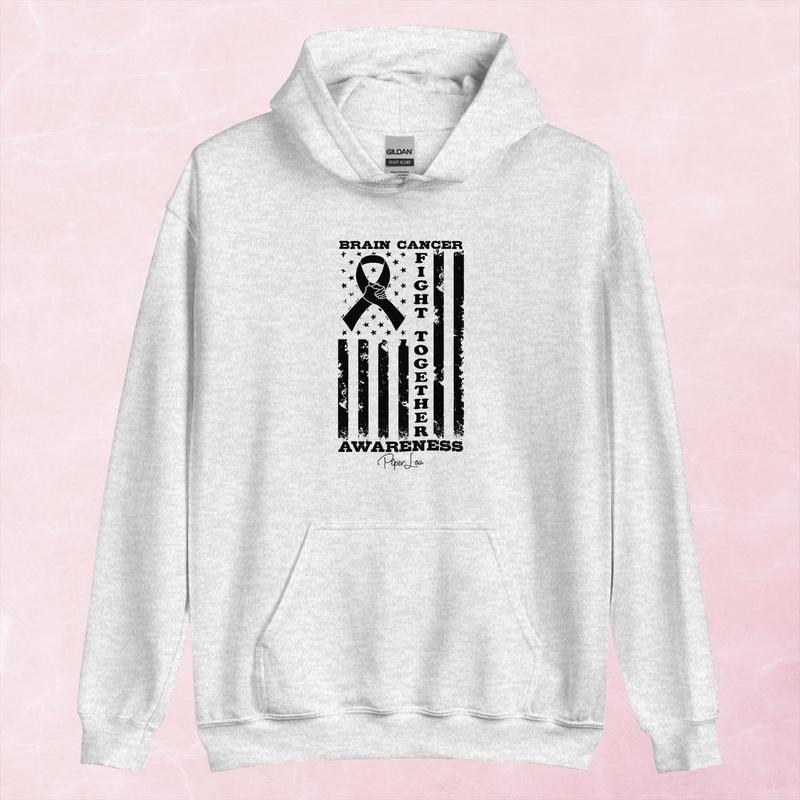 Fight Flag Brain Cancer Graphic Hoodie