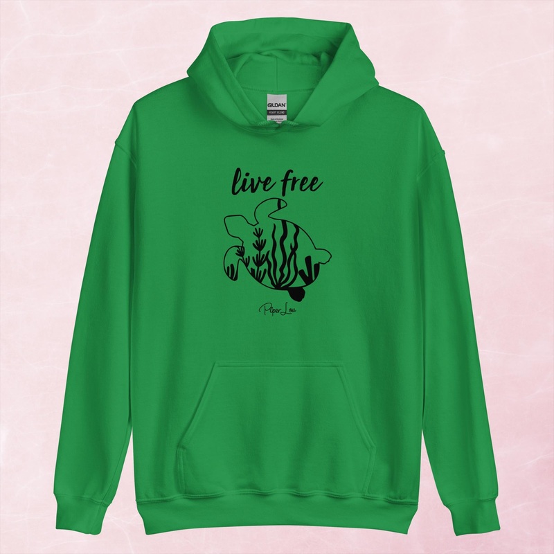 Live Free Sea Turtle Graphic Hoodie