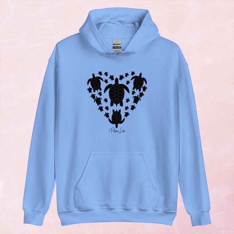 Turtle Heart Graphic Hoodie|Red|Heliconia|Irish Green|Orange|Military Green|Carolina Blue|Gold|Sand|Light Pink|Ash|White|S|M|L|XL|2XL|3XL|4XL|5XL